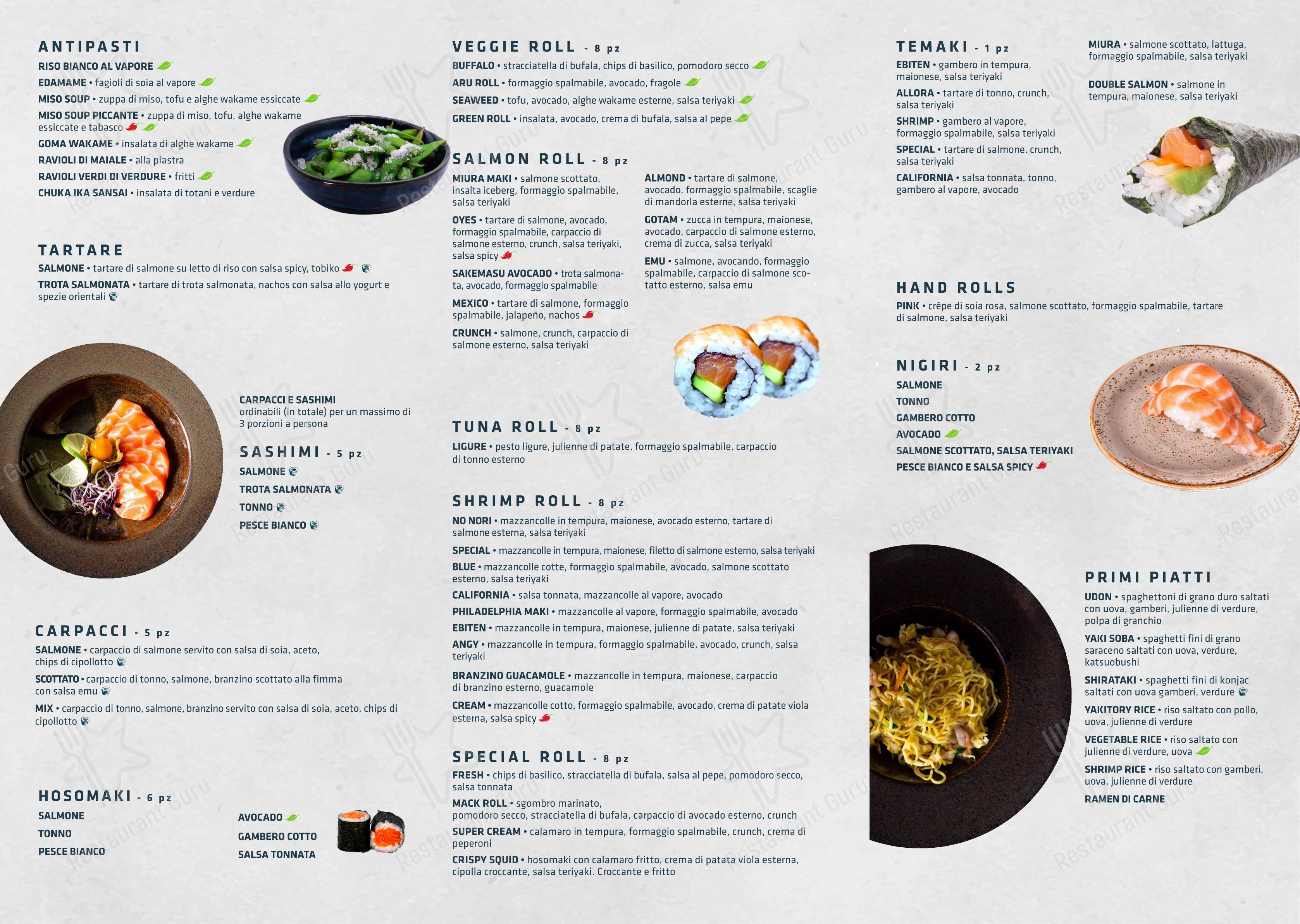Menu bar per Shabu Codogno ristorante