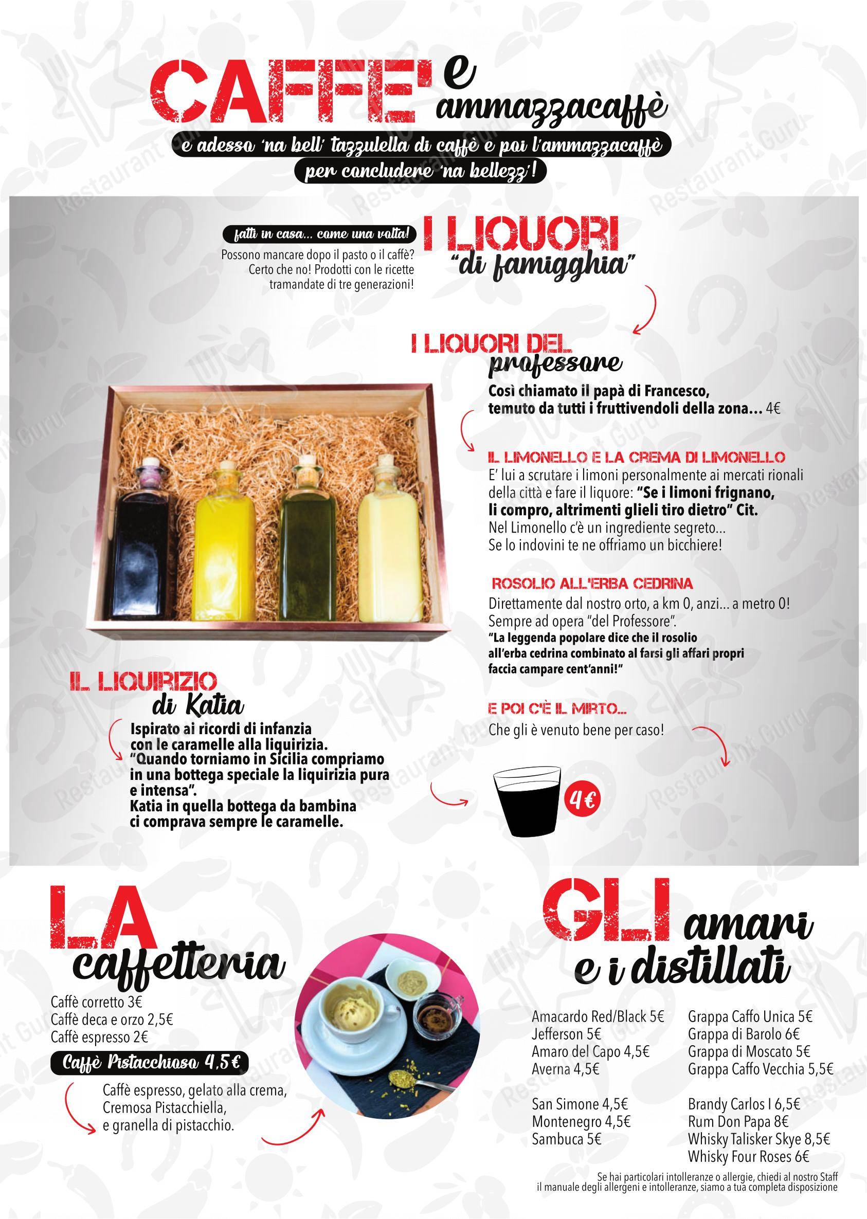 Основное меню per Strafud in Collegno