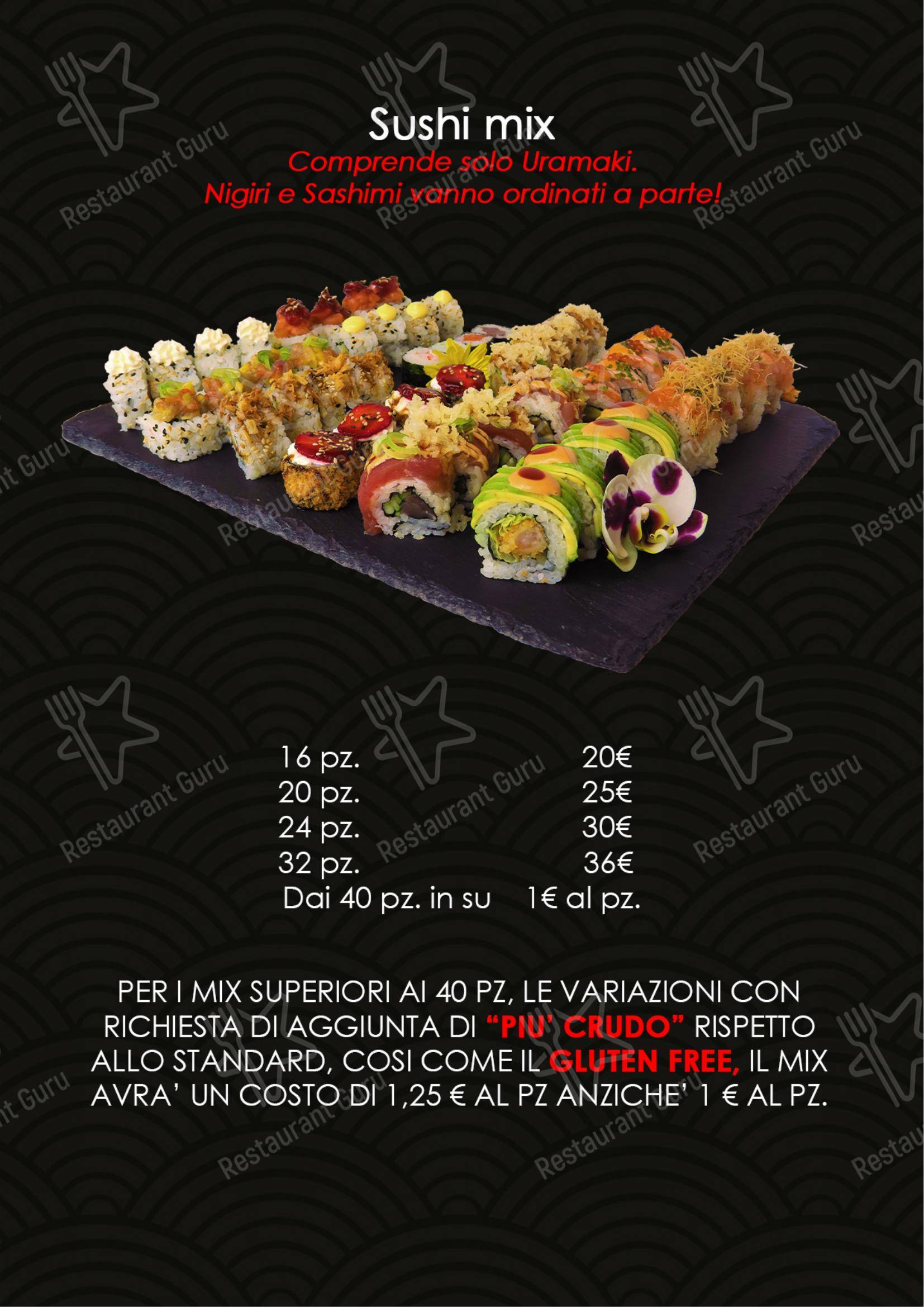 Menu di Sushic - Menu