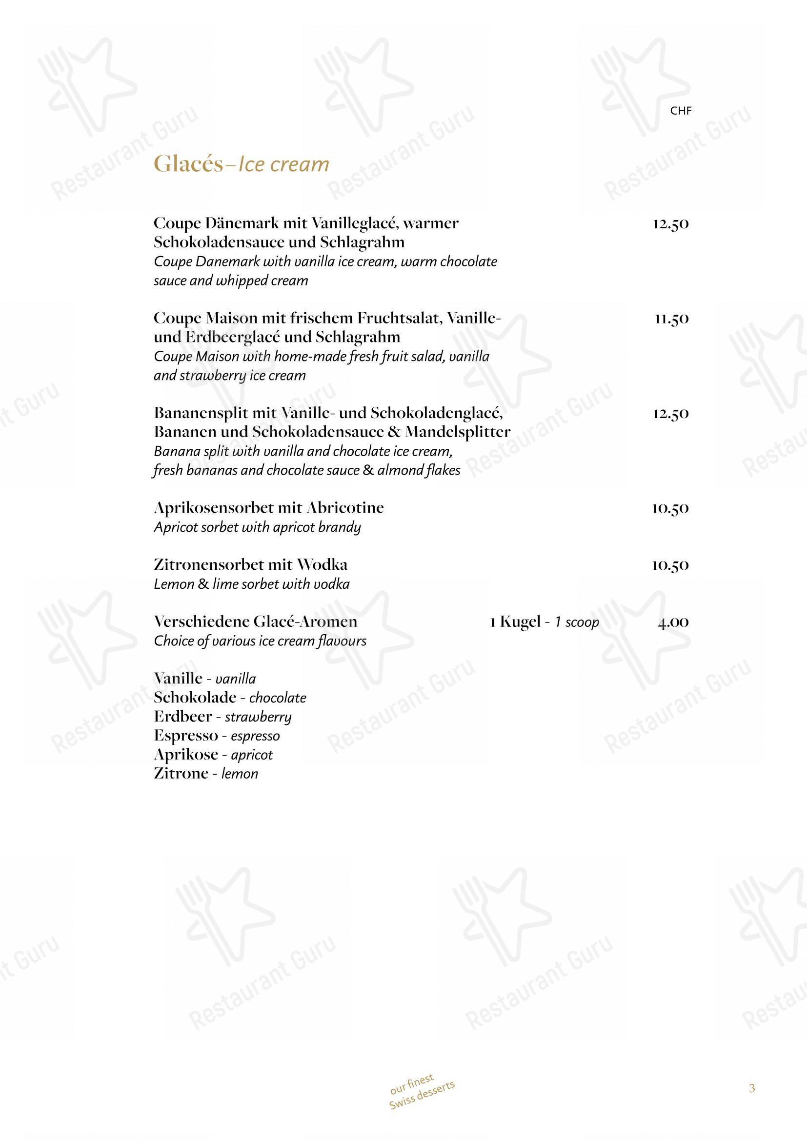 Menu di Swiss Chuchi Restaurant