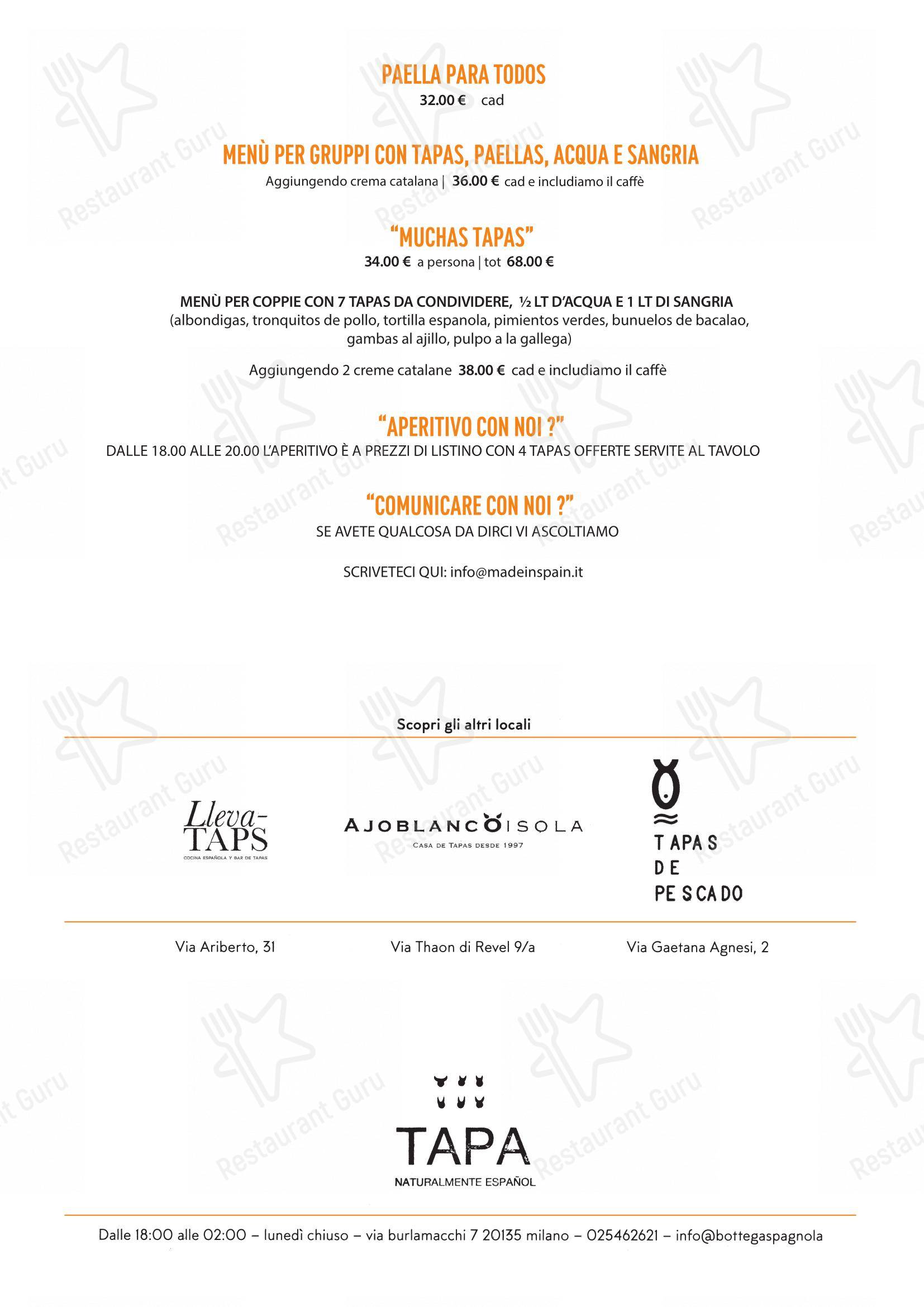 Menu di Tapa - Menu bar