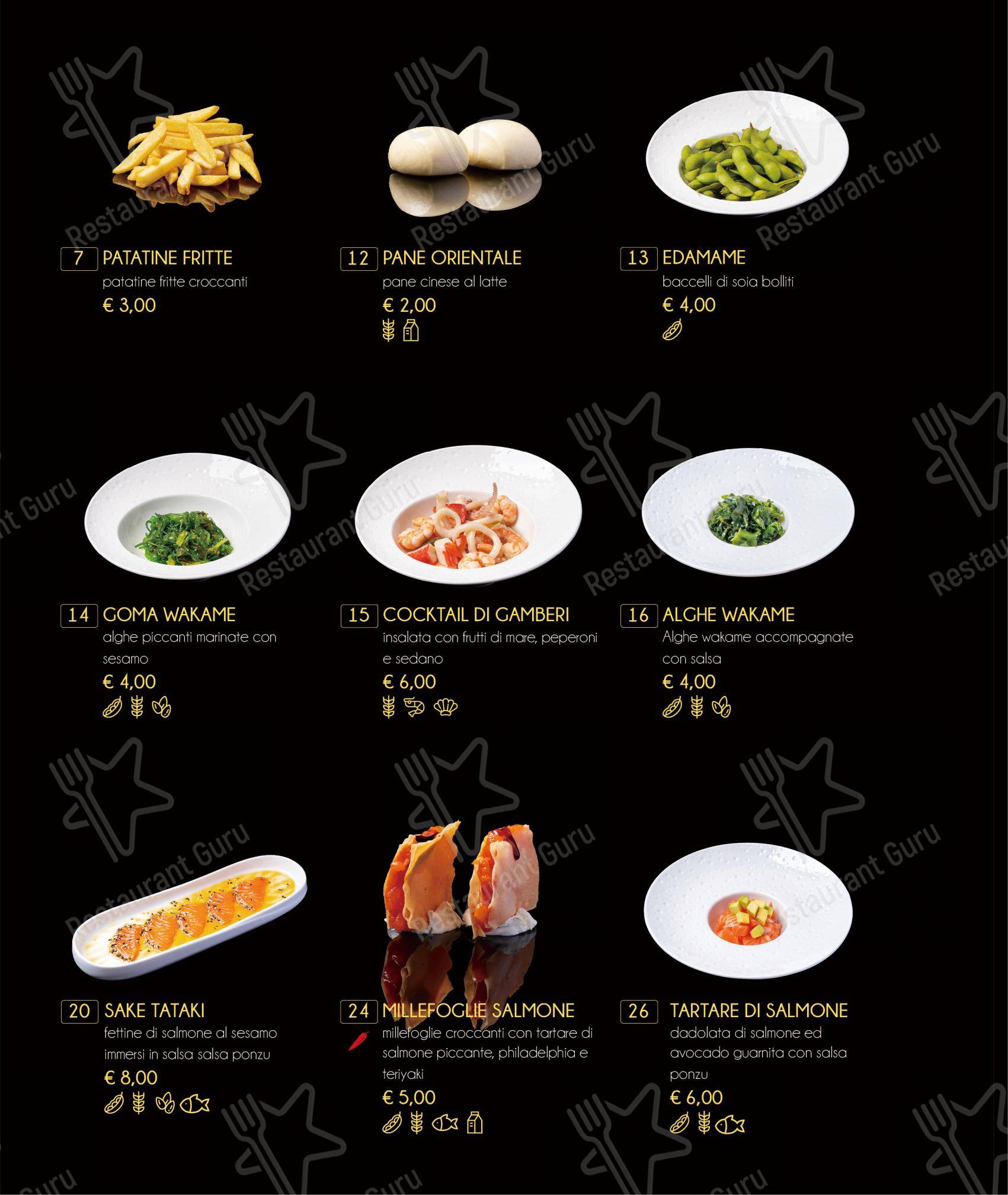 Tatsumi in Ferrara - Menu
