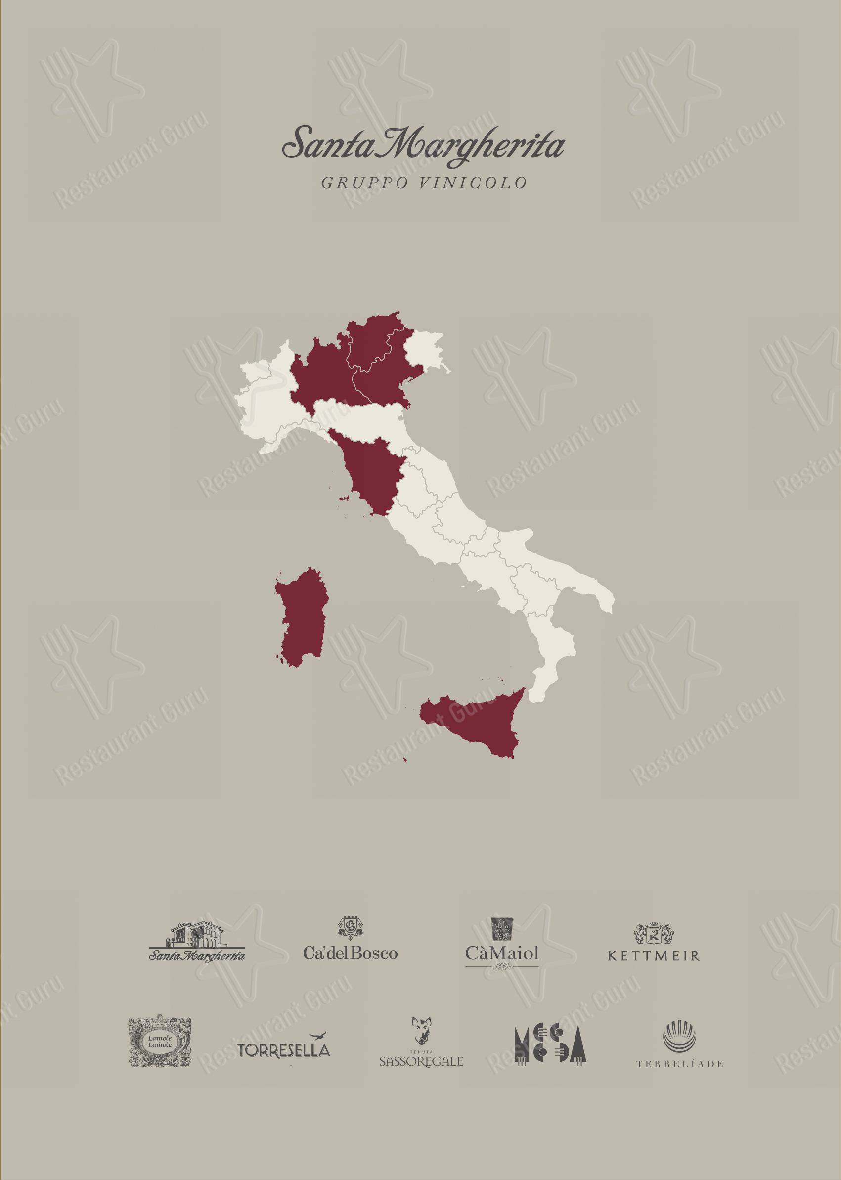 Menu bar per VyNIQUE Enoteca Regionale del Lazio in Roma