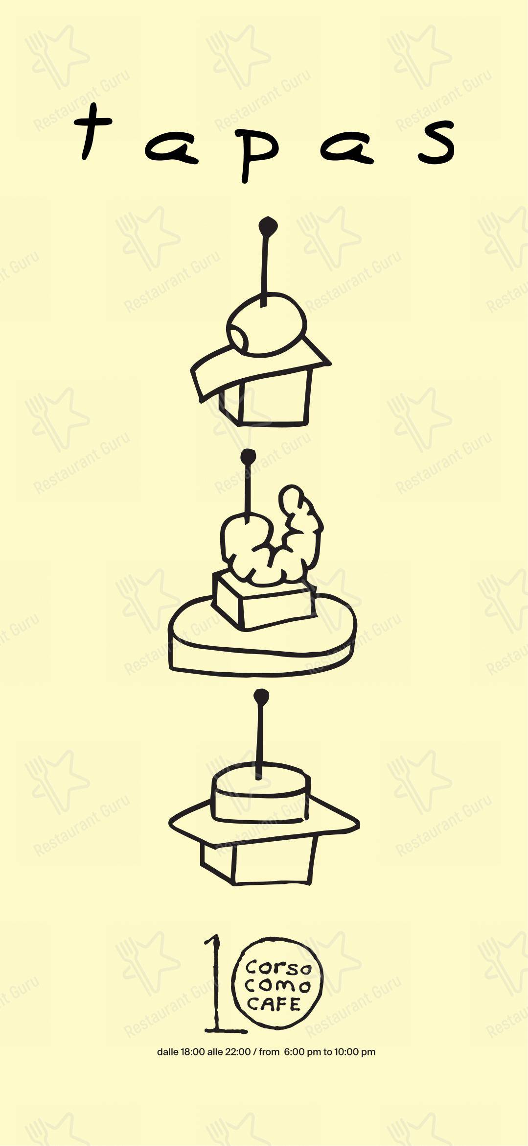 Menu di 10 Corso Como - Детское