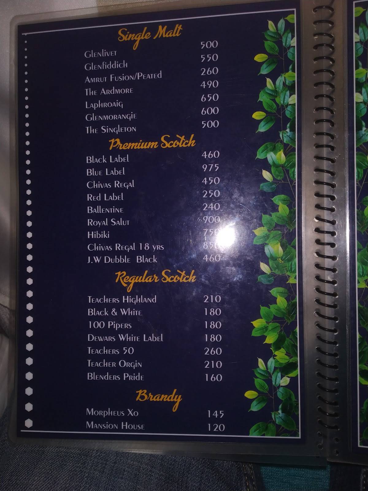 Menu At 24 Carat Resto Bar Mangaluru Menu At 24 Carat Resto Bar Mangaluru