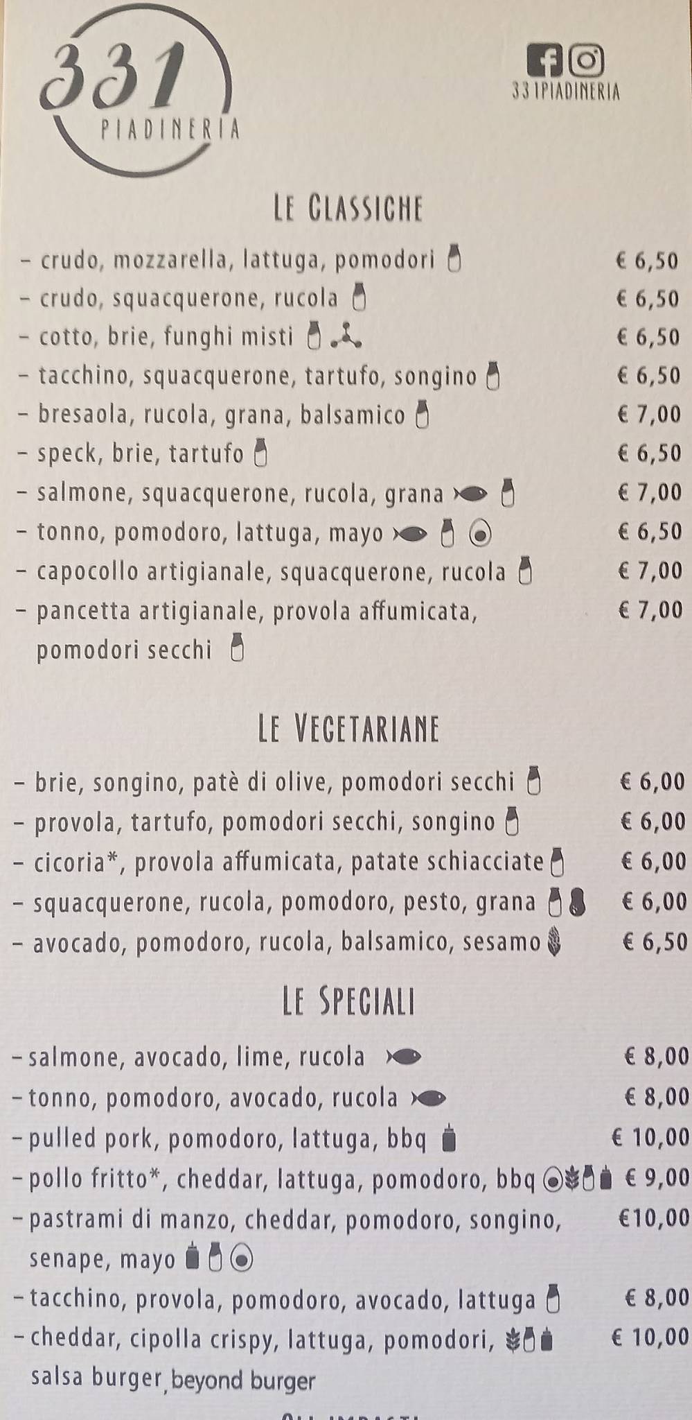 Menu di 331 