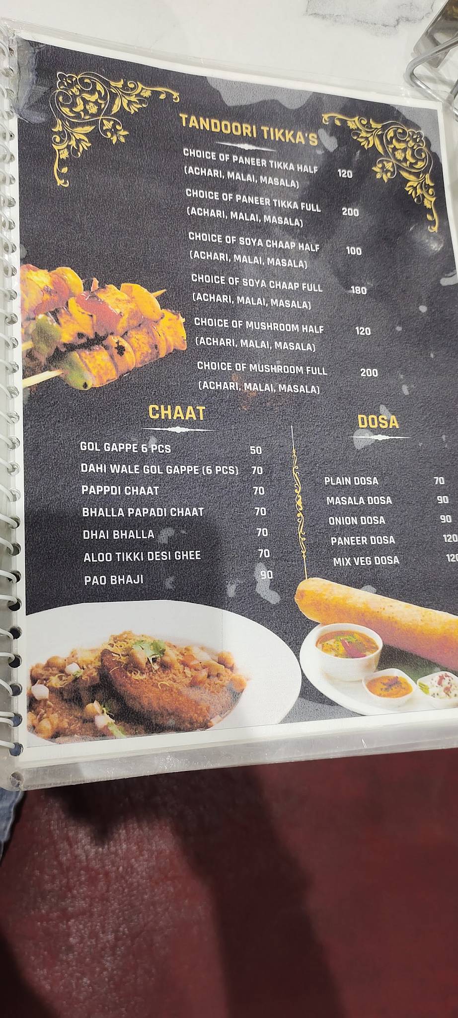 3B-2 Dhaba menu