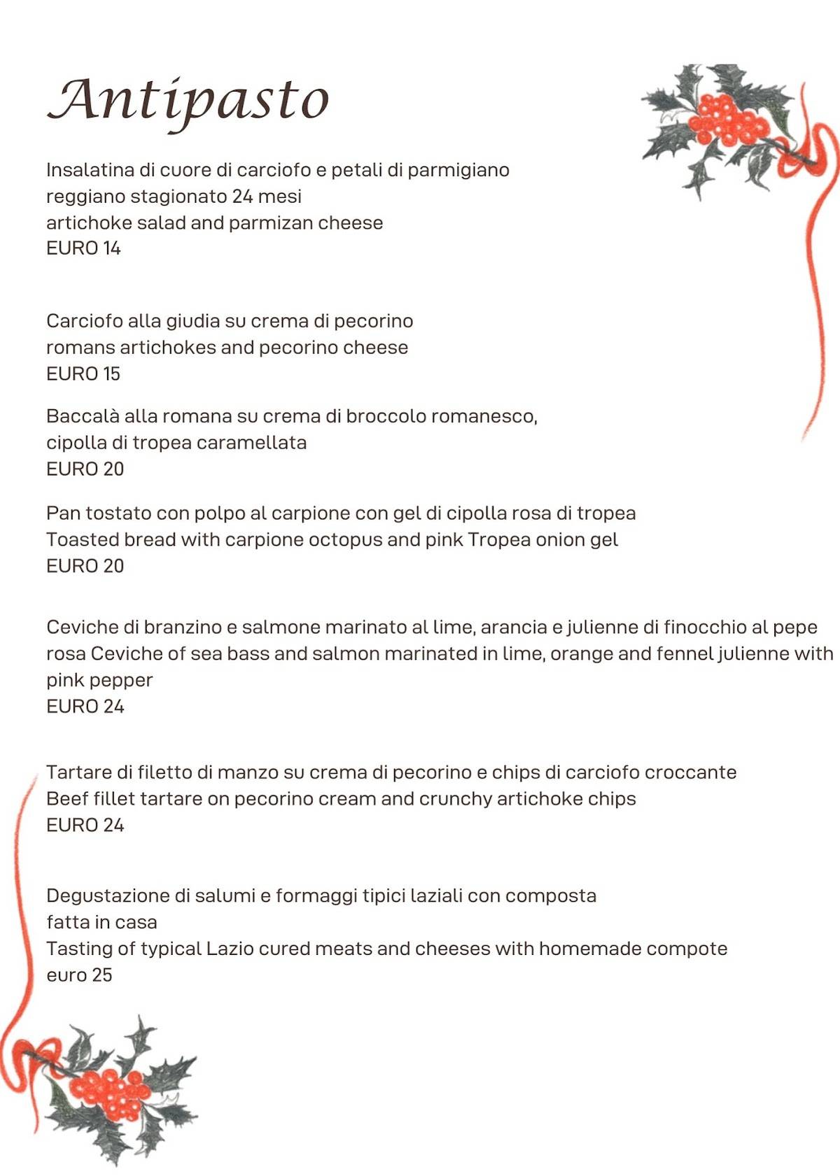 Menu di 44 Osteria Quarantaquattro - Ristorante 
