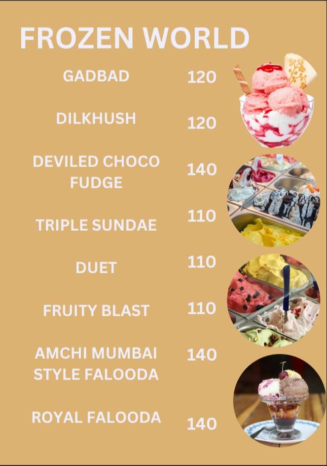 A1 Cafe menu