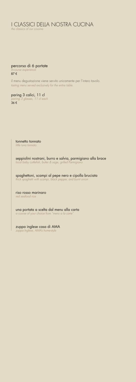 Menu di ALTO - Ristorante e Cocktail Bar 