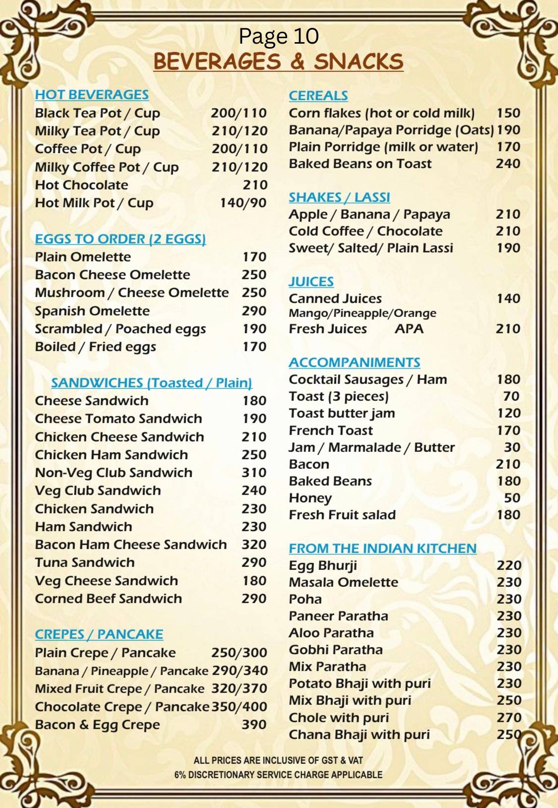 ANGAARA– Bbq Grill & SPORTSBAR menu