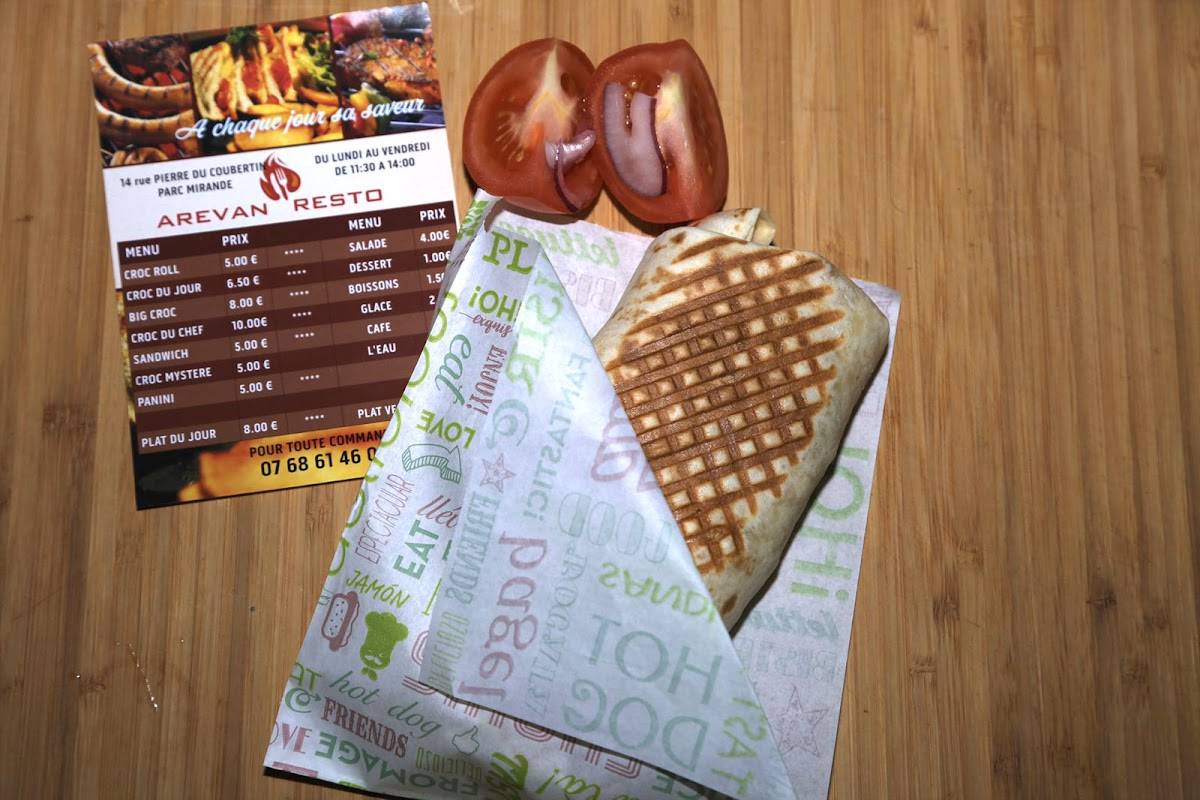 Menu de AREVAN FOOD TRUCK