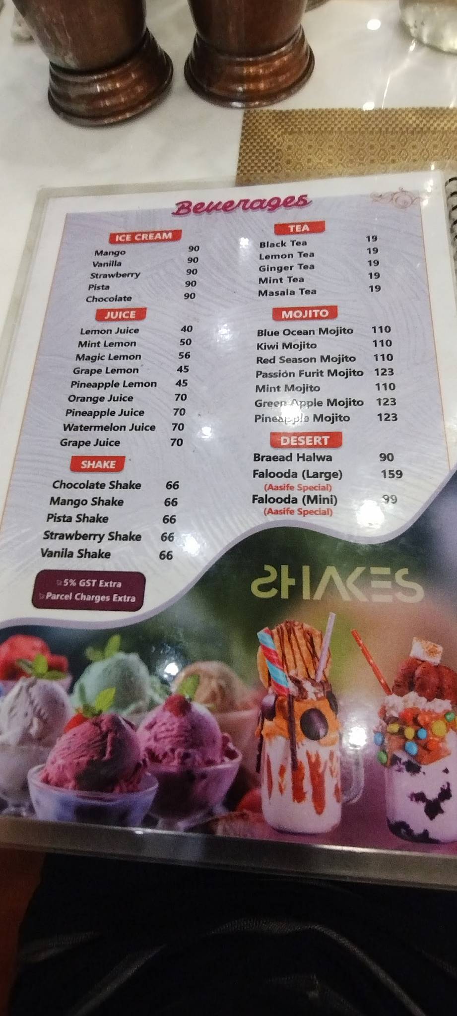 Aasife Biriyani - Eanchakkal (Trivandrum) Now Open Till 3:00 A.M menu