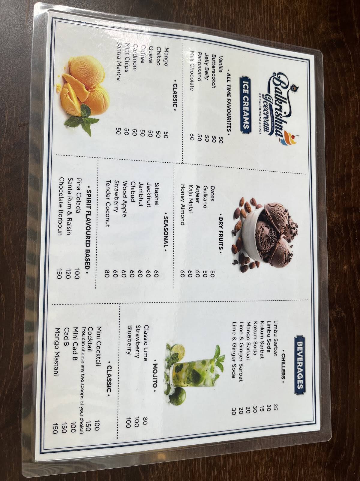 Adwait bake house menu