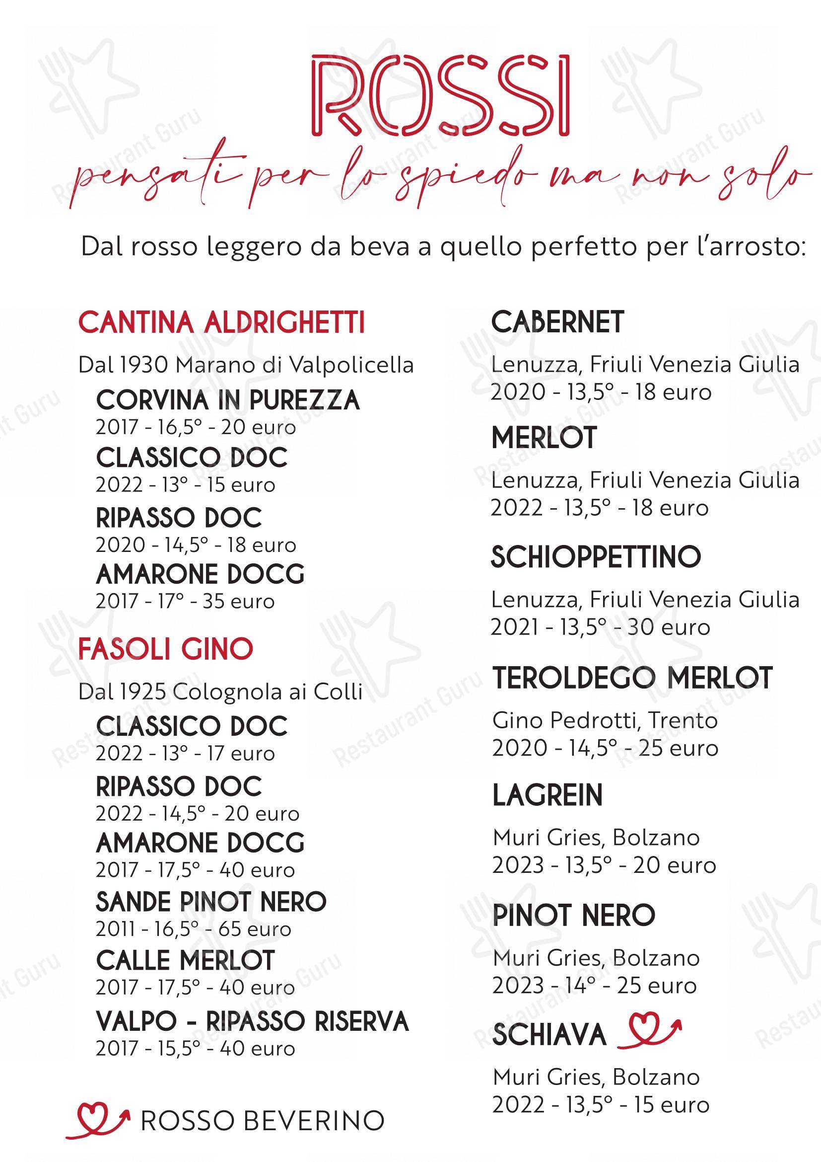 Menu di Agriturismo I Peccati della Terra - Menu