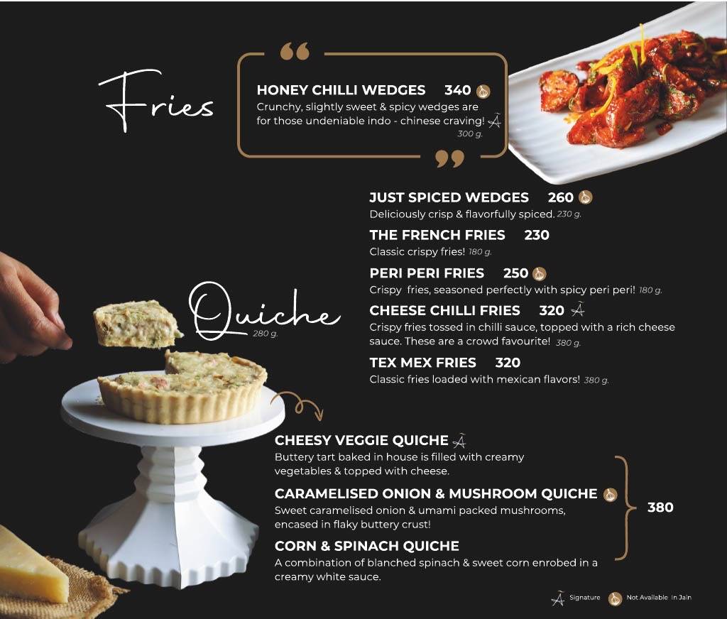 A GOURMESSERIE - SINDHU BHAVAN menu