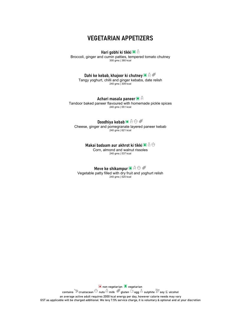 Aish - The Park menu