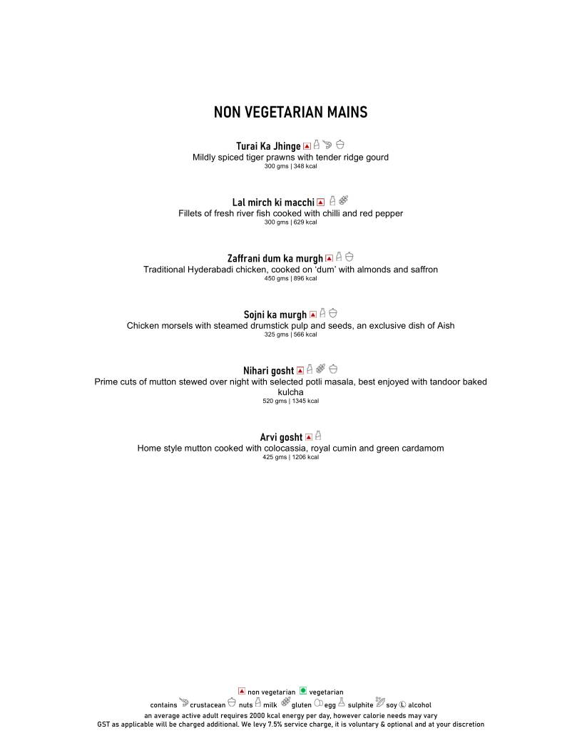 Aish - The Park menu