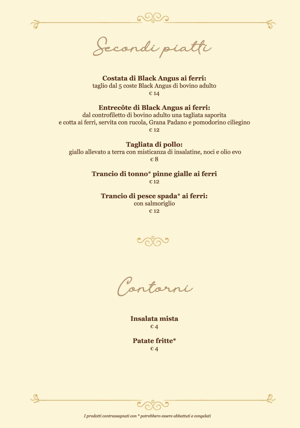 Menu di Al Gran Caffè 