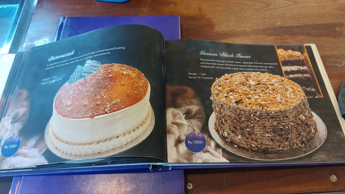 CutiePie Cakes menu