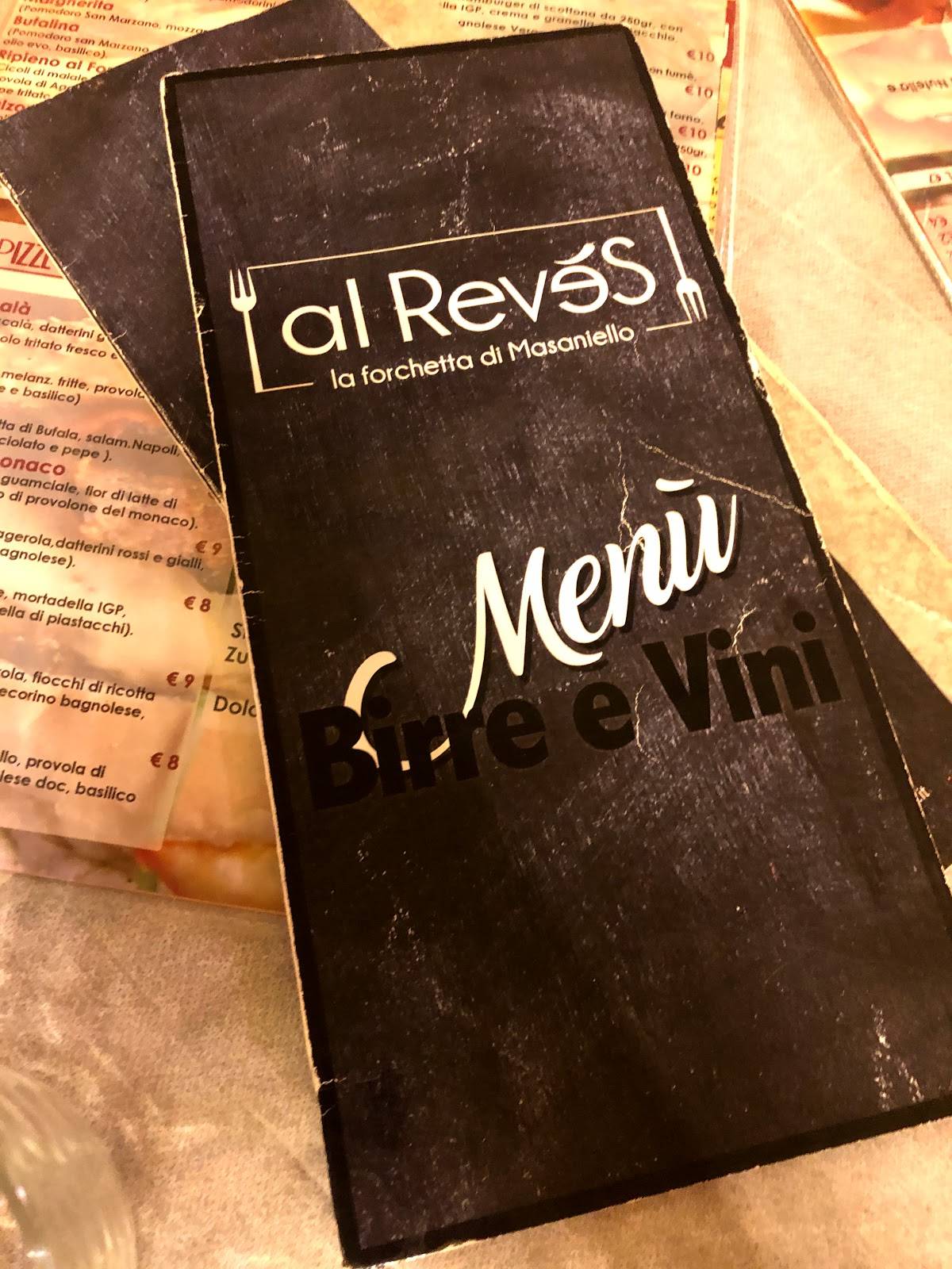 Menu di Alreves La Forchetta Di Masaniello Portici 