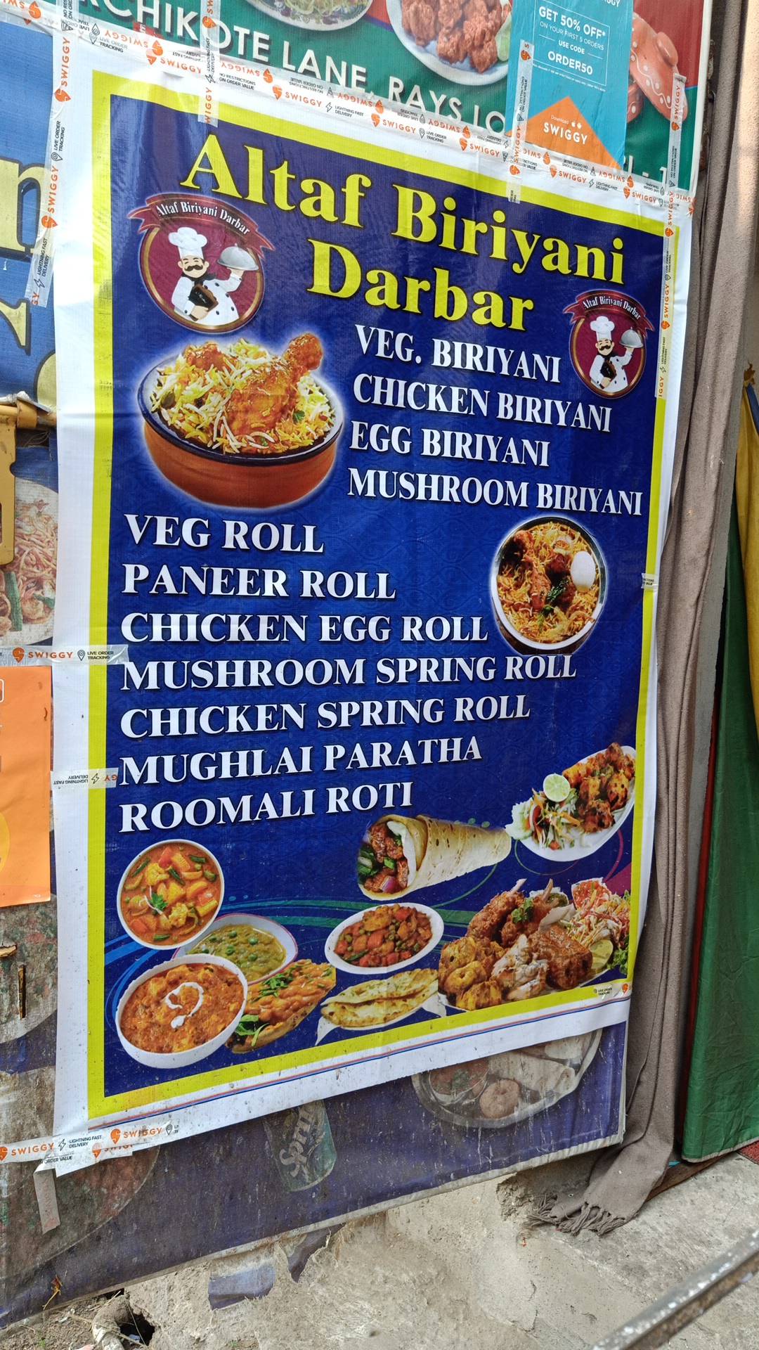 Altaf biryani darbar menu