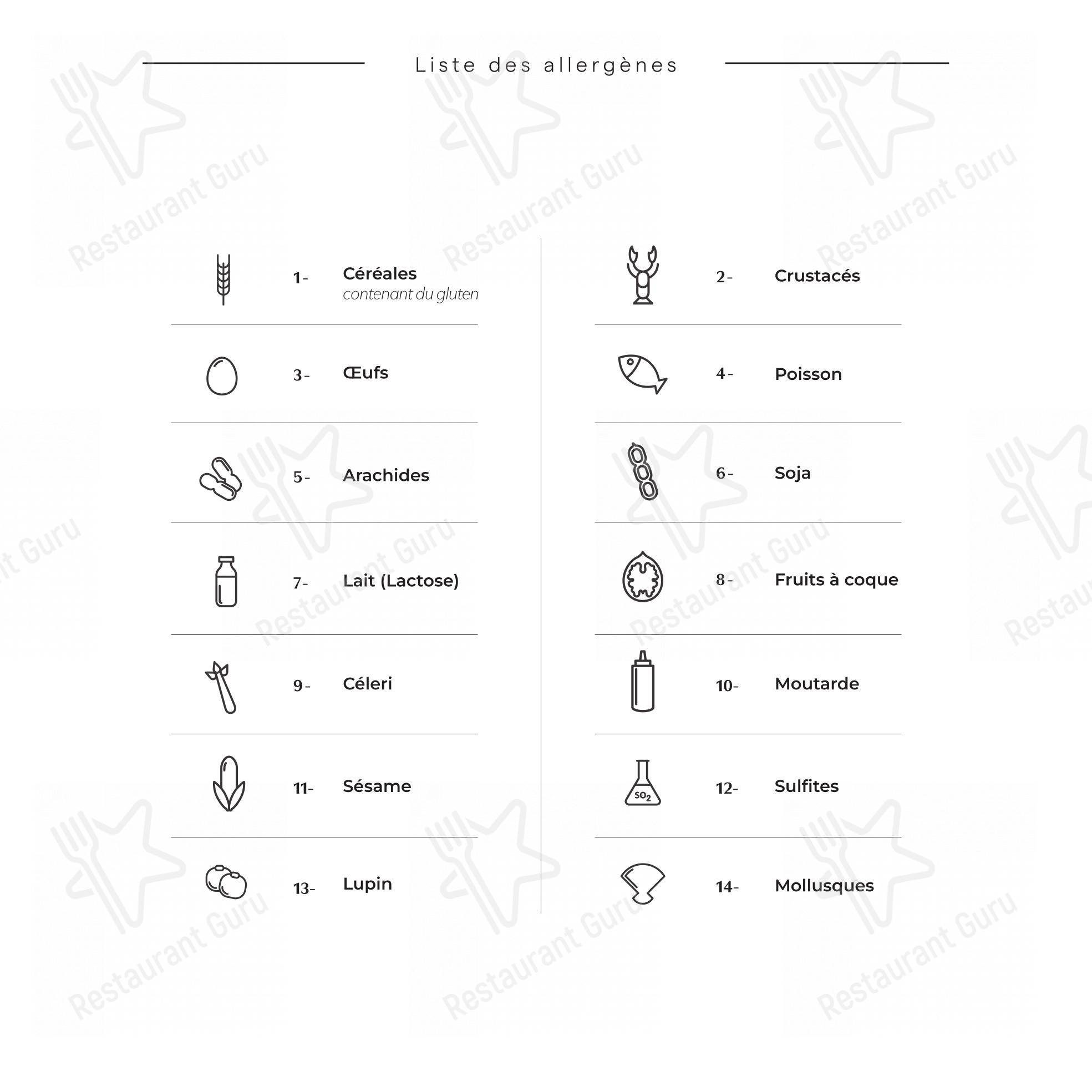 Menu pour Am Theater - Menu
