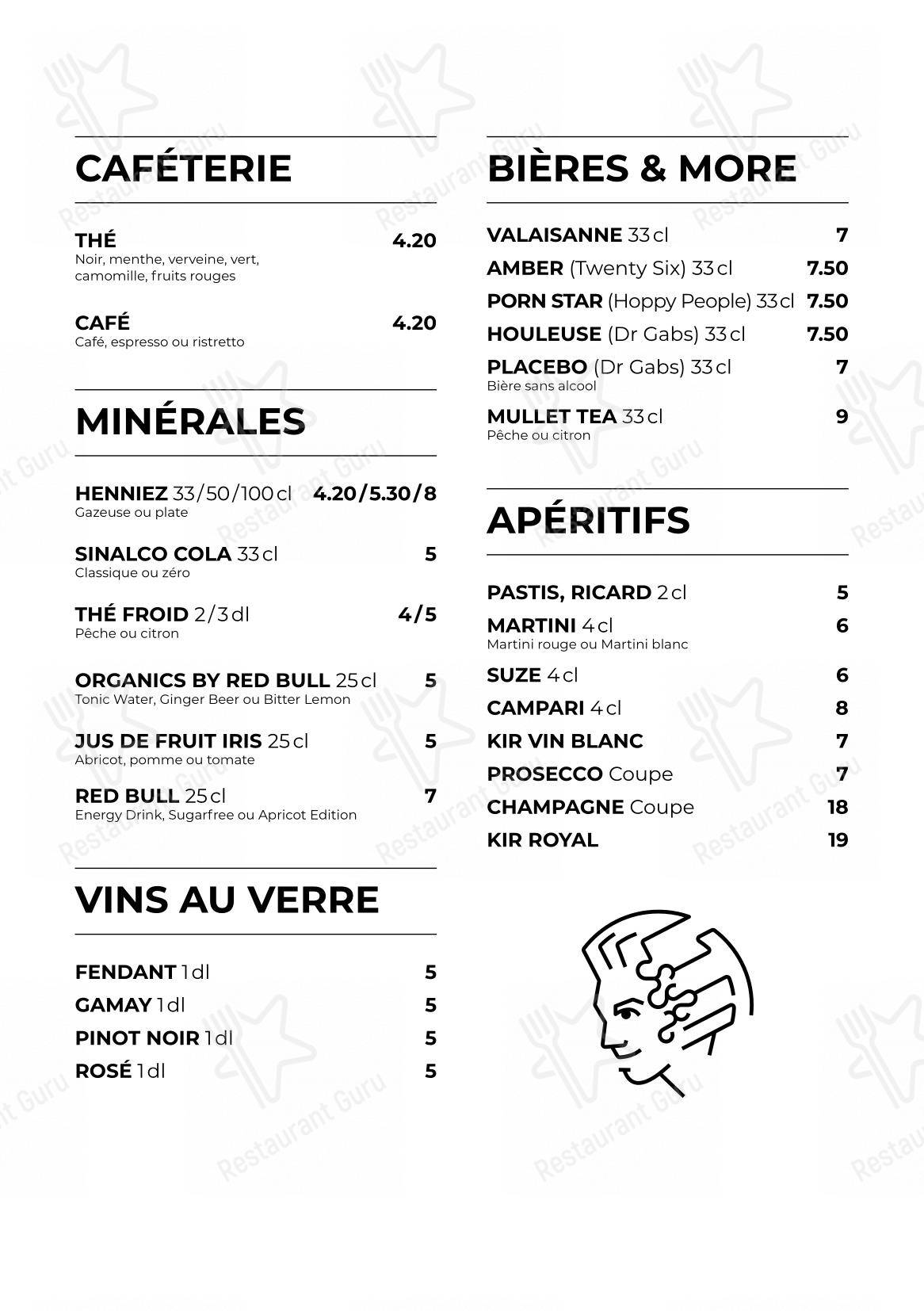 Menu per Amadeus Bar in Montana