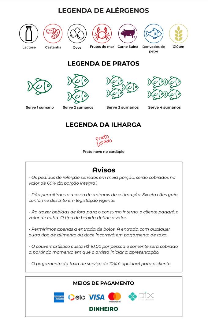 Amazonas Peixaria cardápio