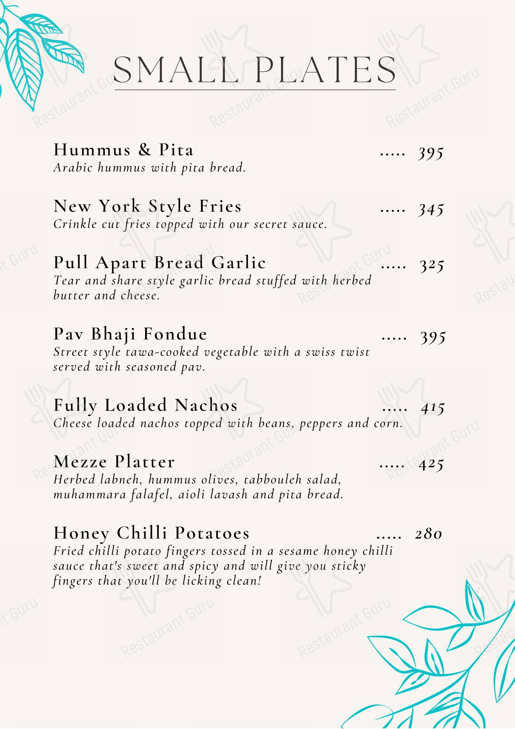 Menu for Ambar Fine Dine Restaurant in Alwar
