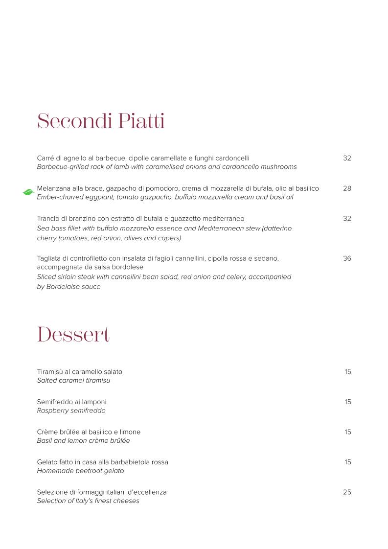 Menu di Ambrosia Rooftop Restaurant & Bar 