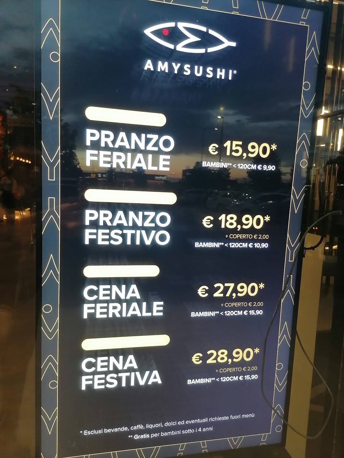 Menu di Amy Sushi Forlì 