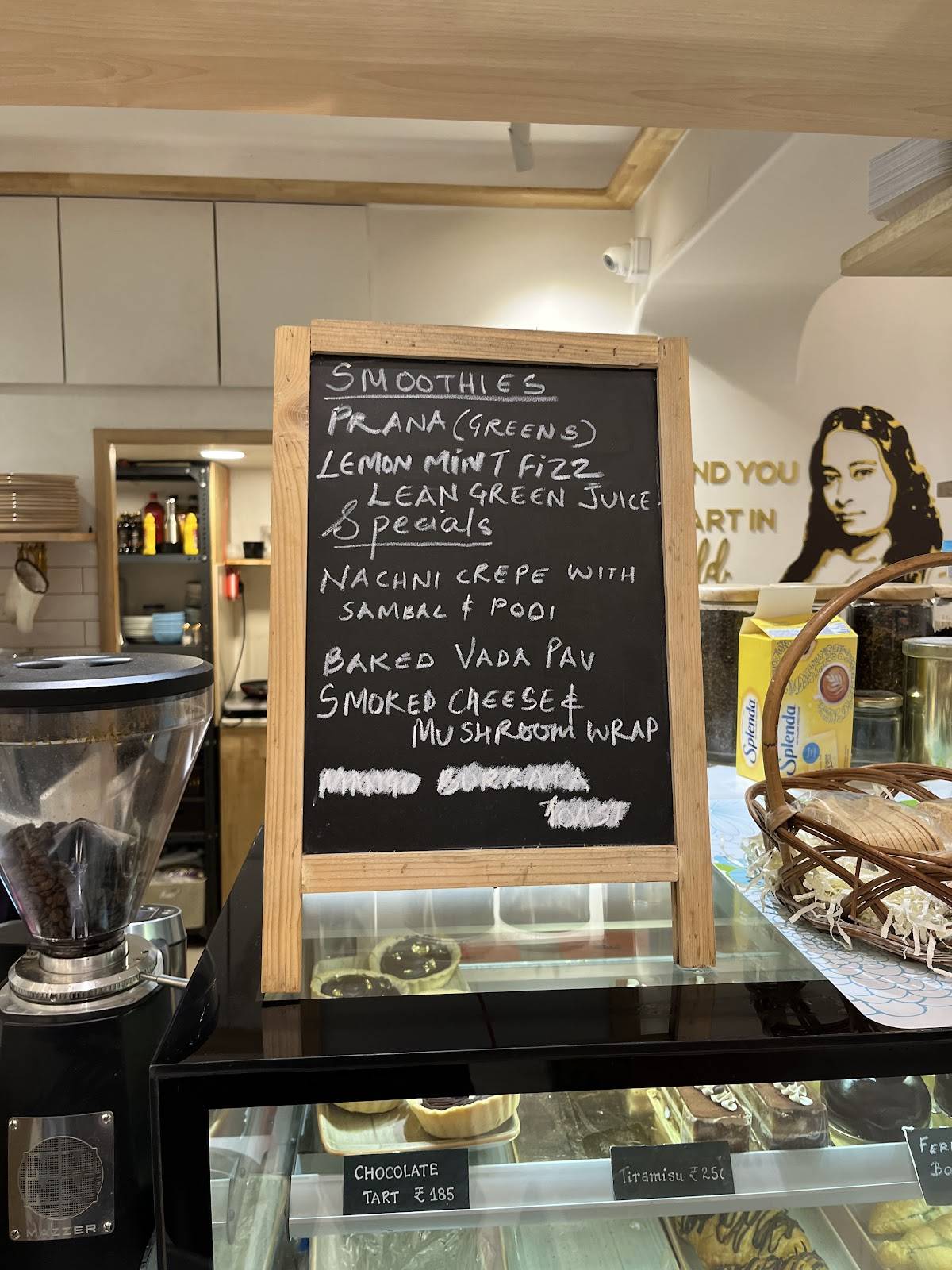 Ananda Cafe menu