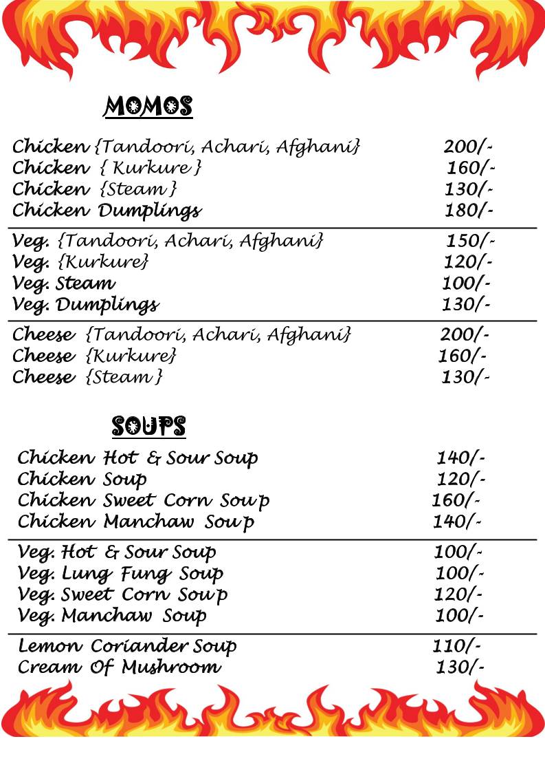 Angeethi menu