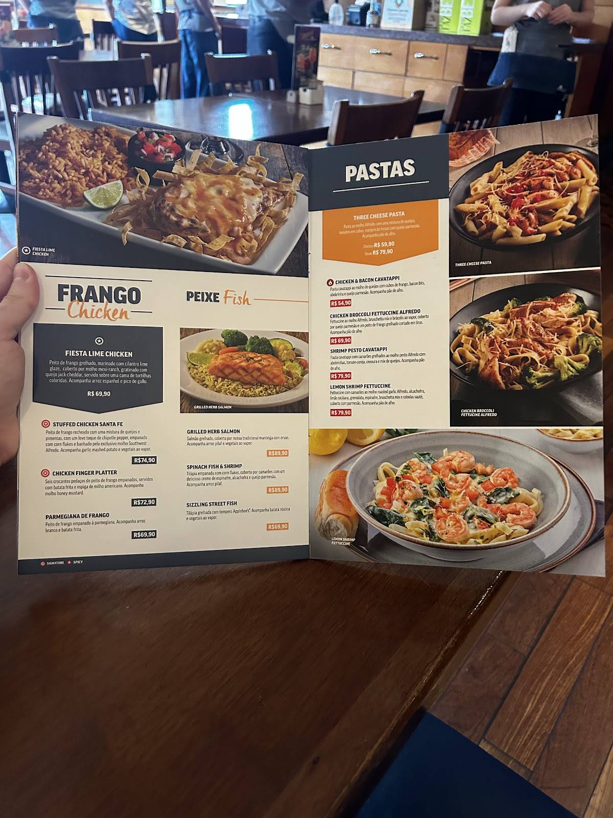 Applebee's Shopping Iguatemi Campinas cardápio