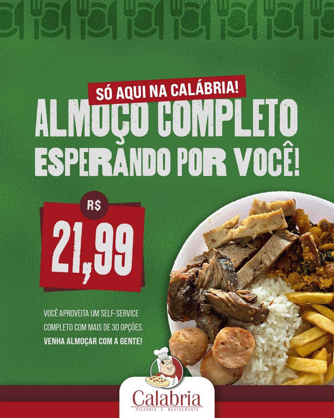 Pizzaria Calábria cardápio