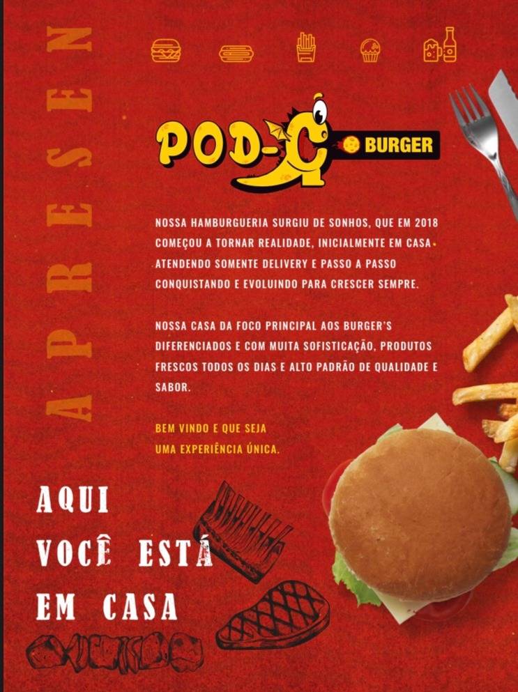 Pod-C Burguer cardápio
