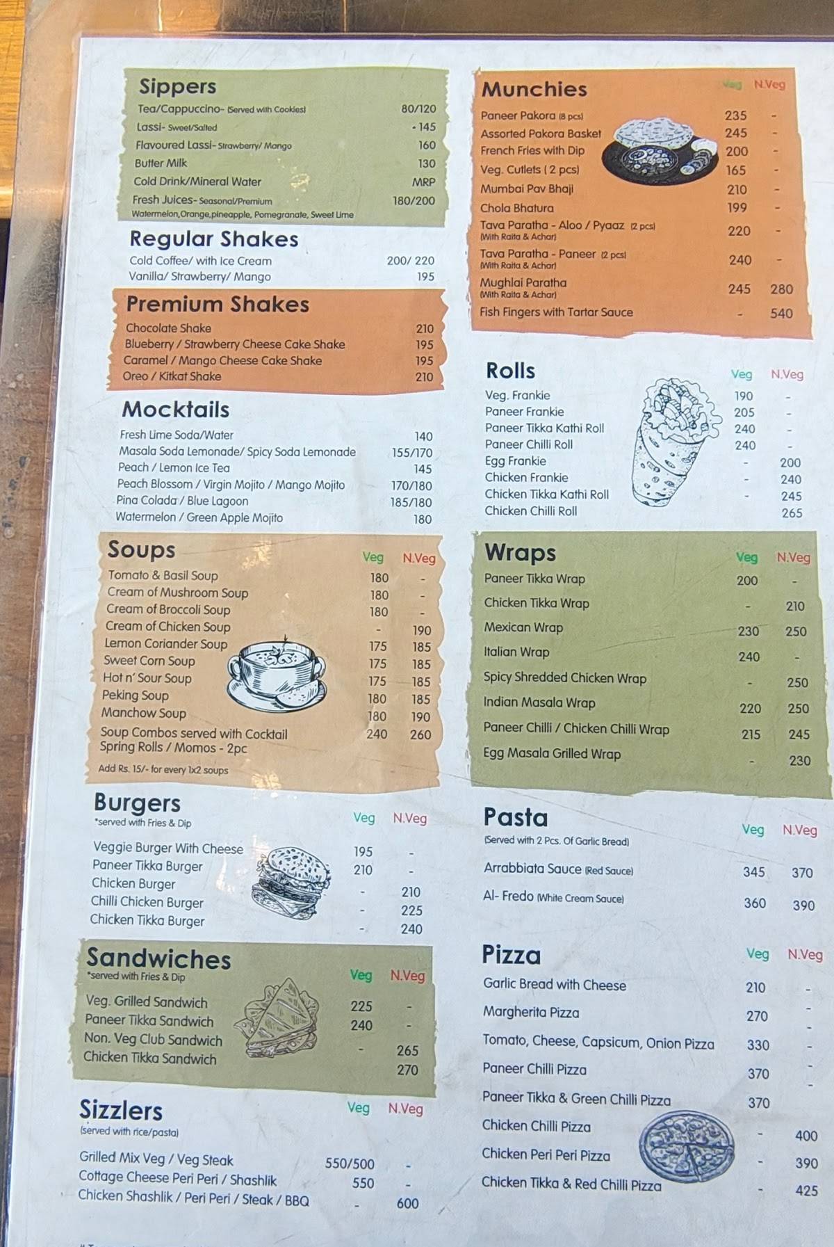 Aryan Hazratganj menu