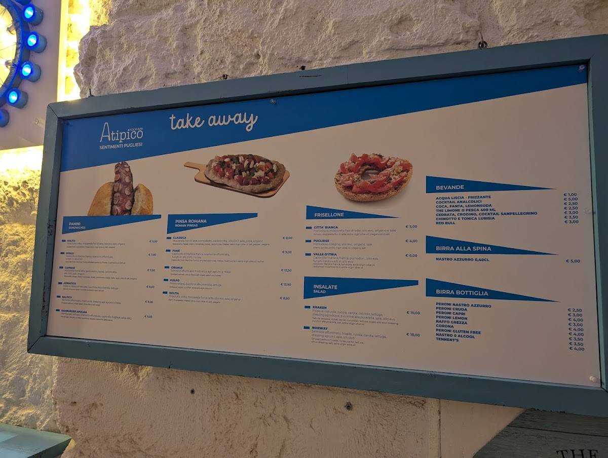 Menu de Atipico
