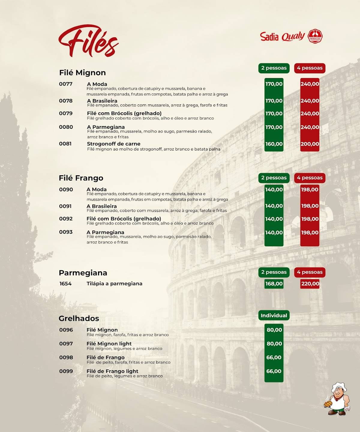 Augusta Pizzaria cardápio