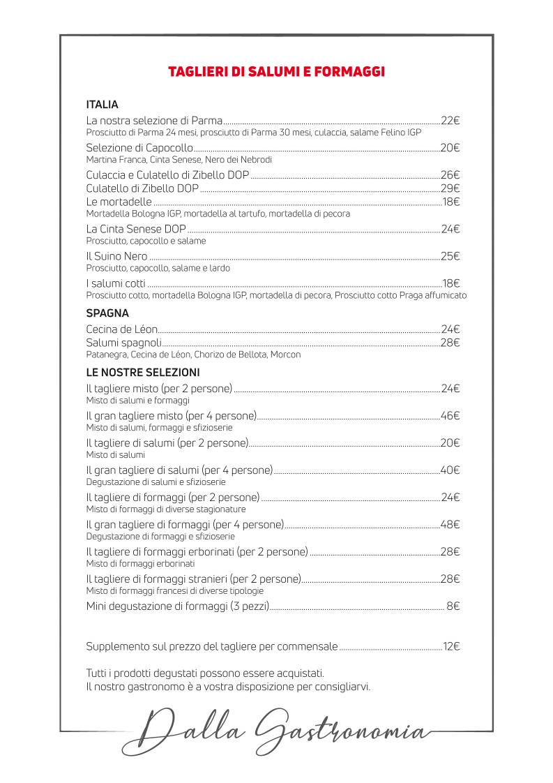 Menu di Aventina 