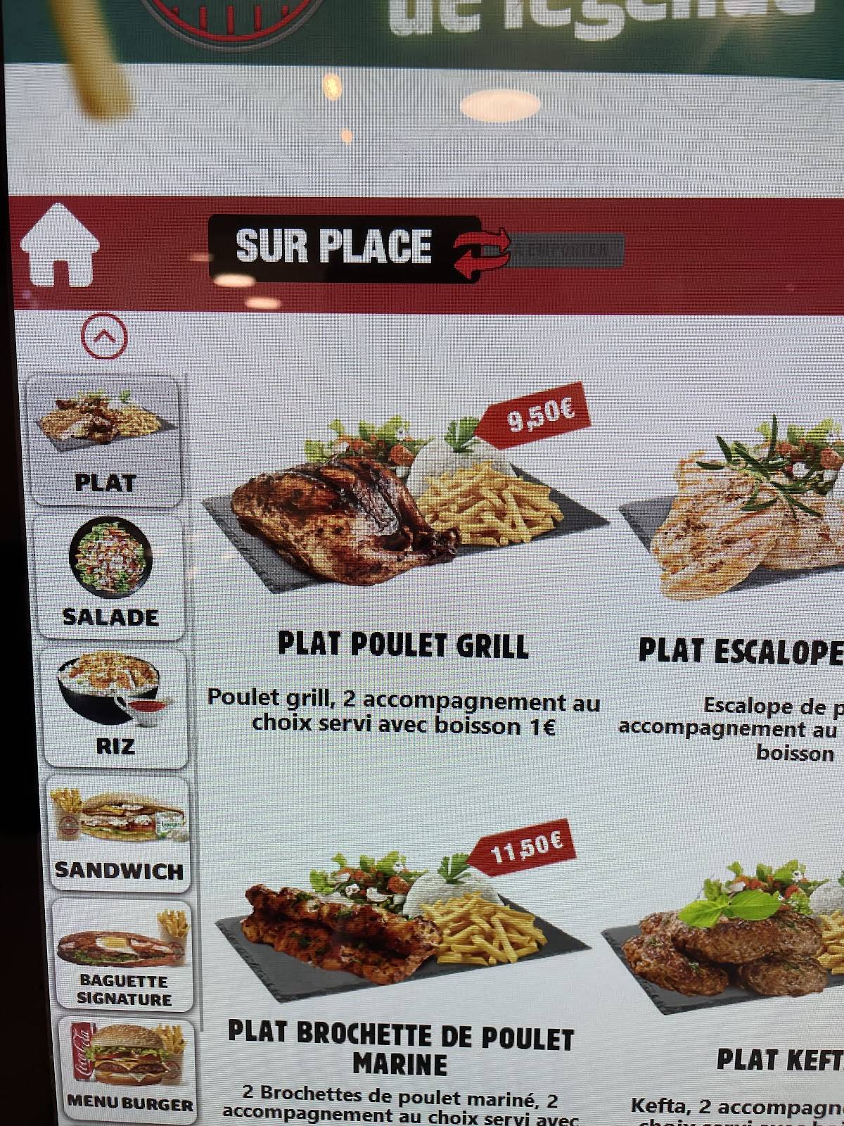 Menu de BAIT'S GRILL
