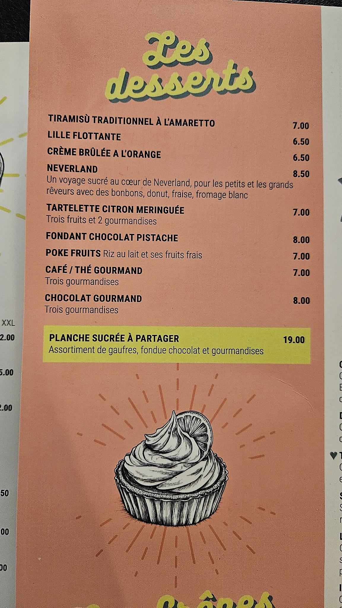 Menu de BARREL