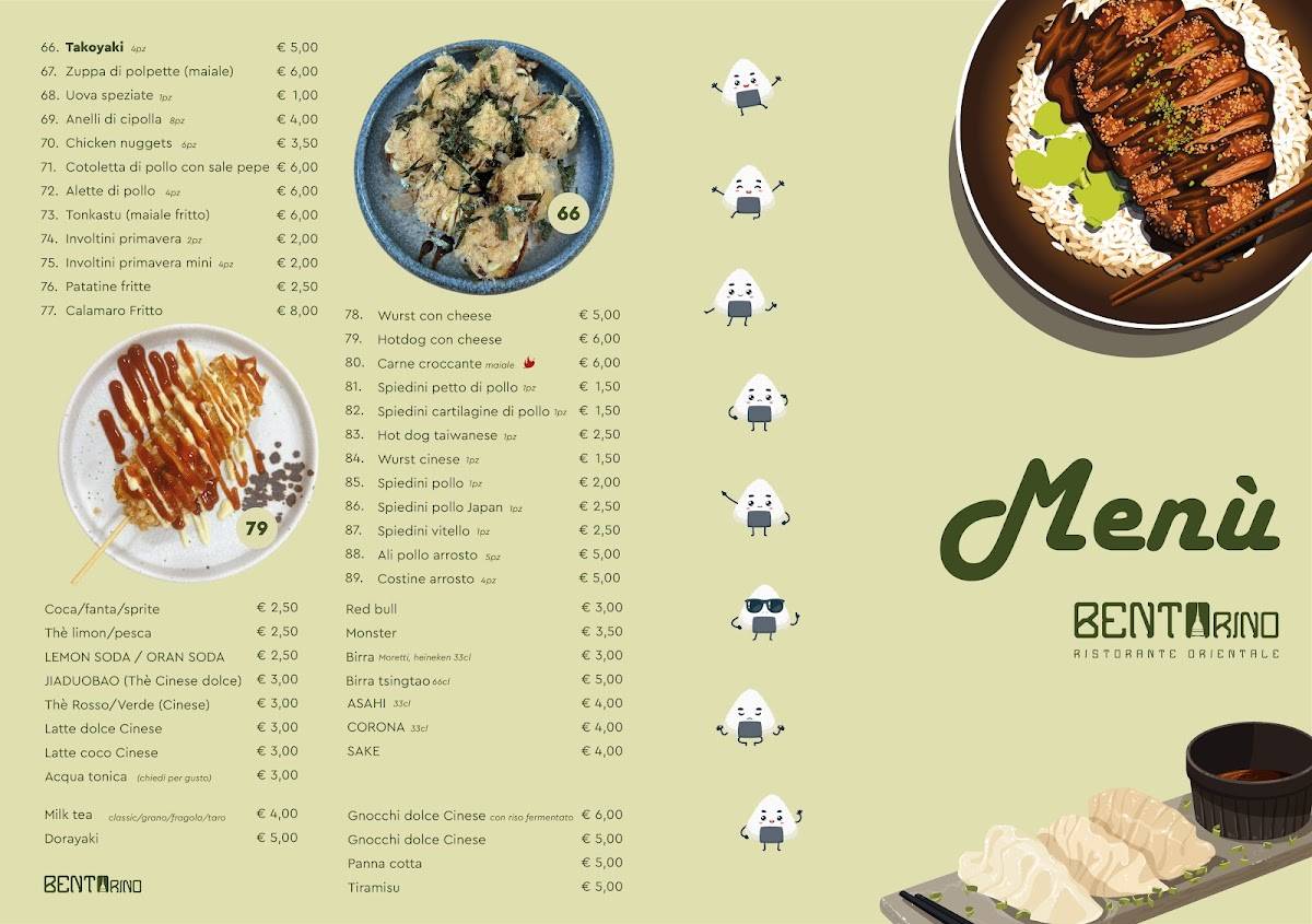 Menu di BENTOrino 