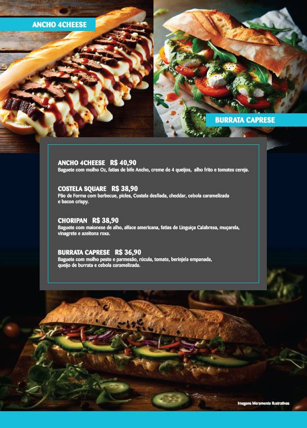 BLEND'OZ BURGUER cardápio