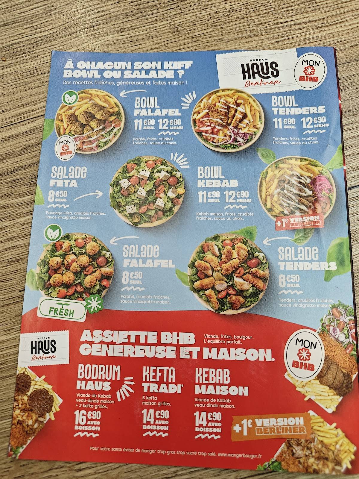 Menu de BODRUM HAUS BERLİNER