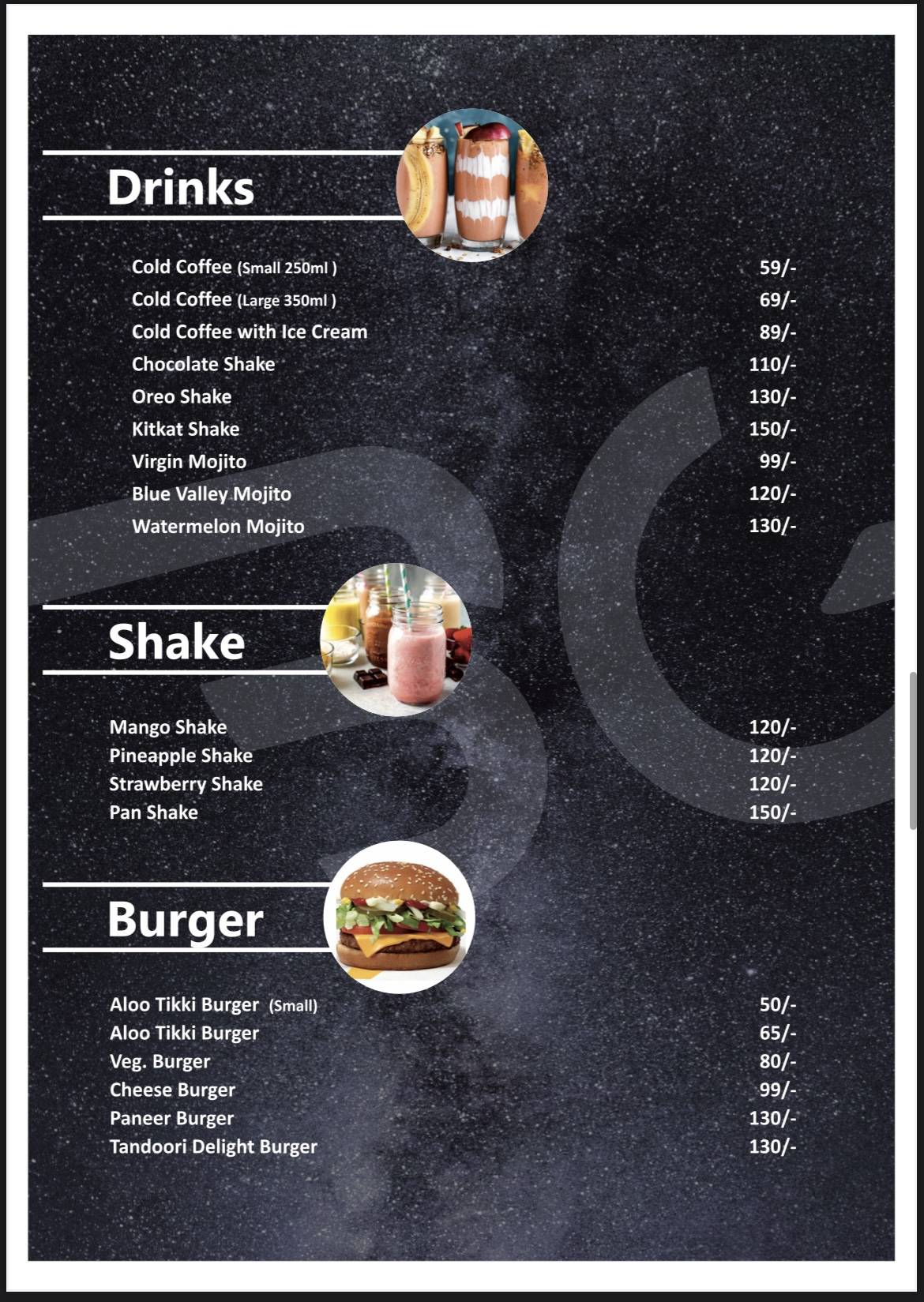 Babugulli Cafe & Restaurant Sodala Jaipur menu