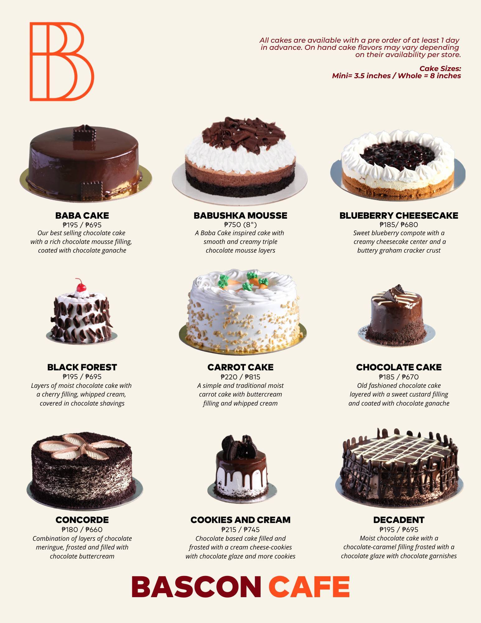 Menu at Bascon Cafe, Bacolod, 27 Lacson St