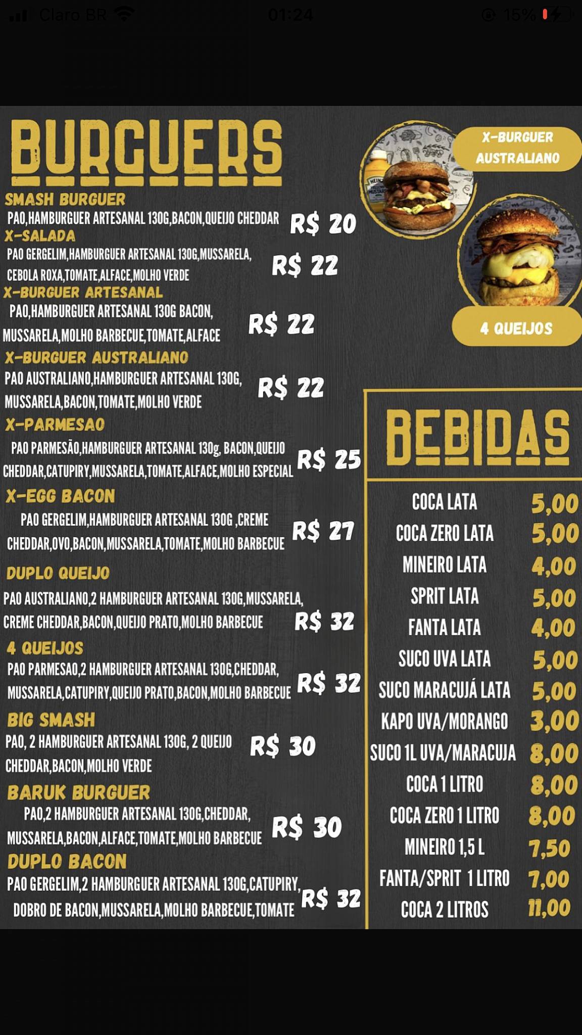 Balboa burguer hamburgueria cardápio