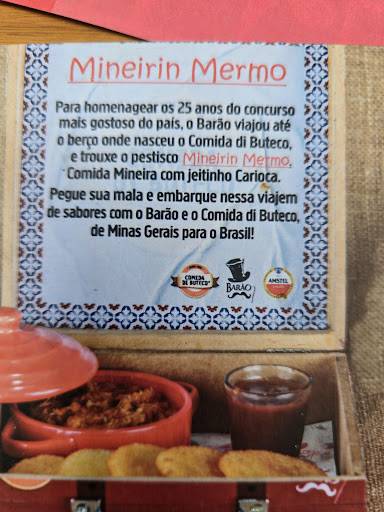 Bar du Barão cardápio